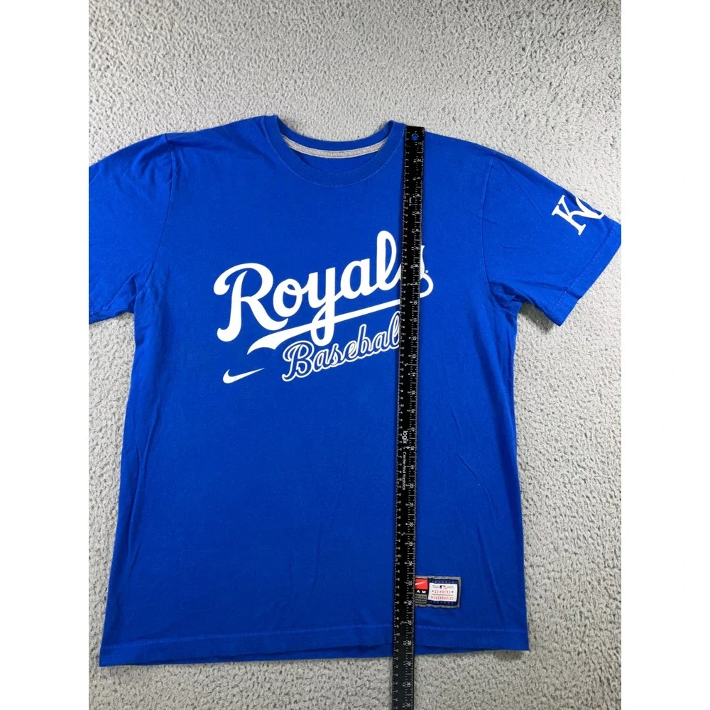 Nike T-Shirt Men L Kansas City Royals Baseball Royal Blue Graphic Tee Sportswear